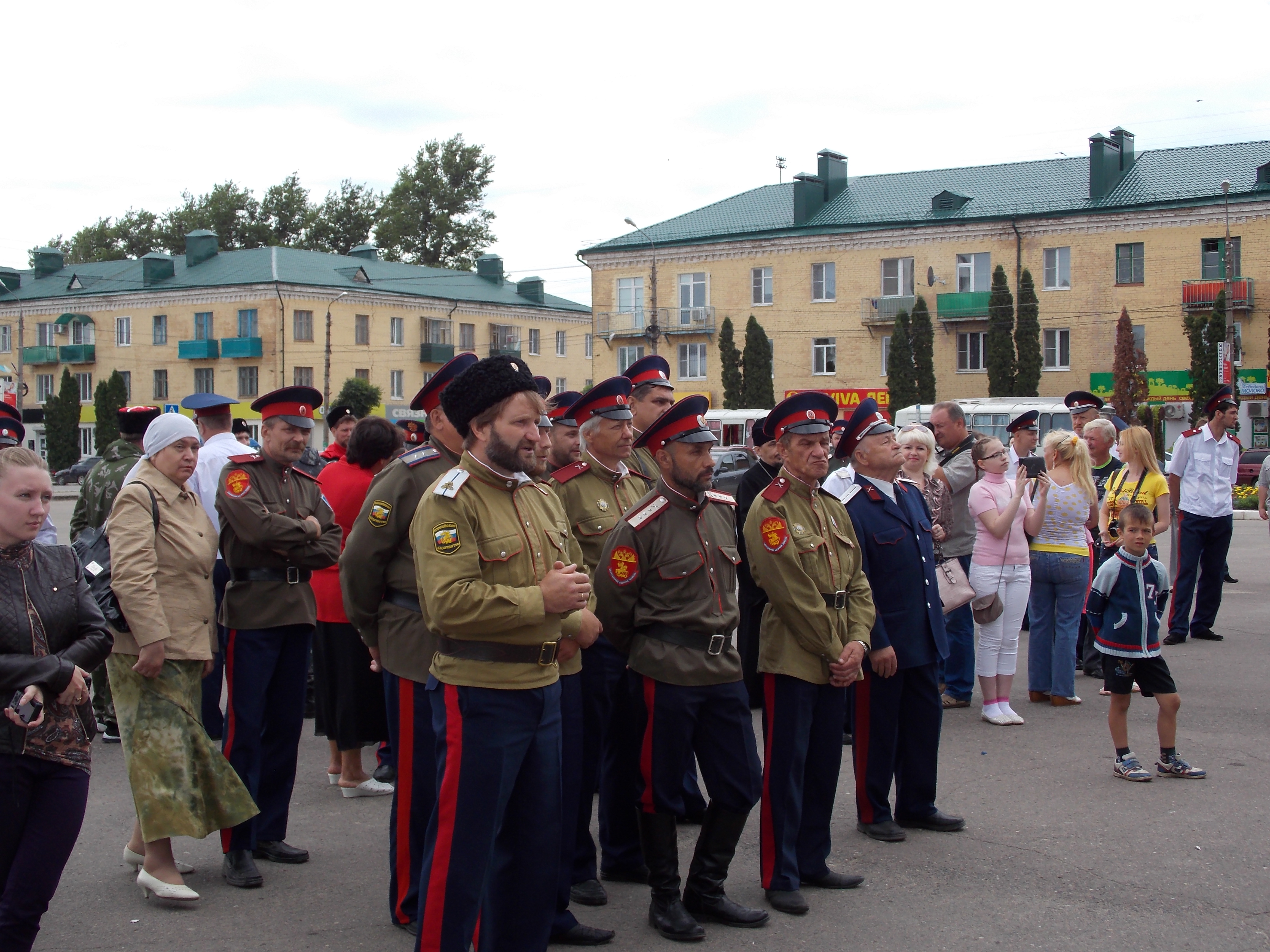31 мая 2014г. г.Мценск. Строевой смотр казачьих подразделений.